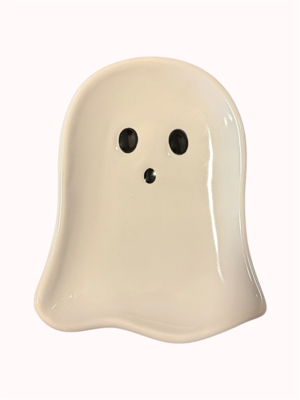 H is for Happy cute ghost trinket tray